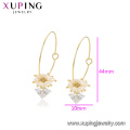 E-713 xuping einzigartiges Design Mode exquisite 14k Gold Farbe synthetische Zirkon Damen Ohrringe